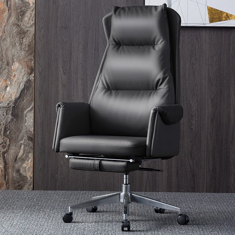 Modern Leather Executive Chair verstelbare Swivel Burey Chair met voetsteun