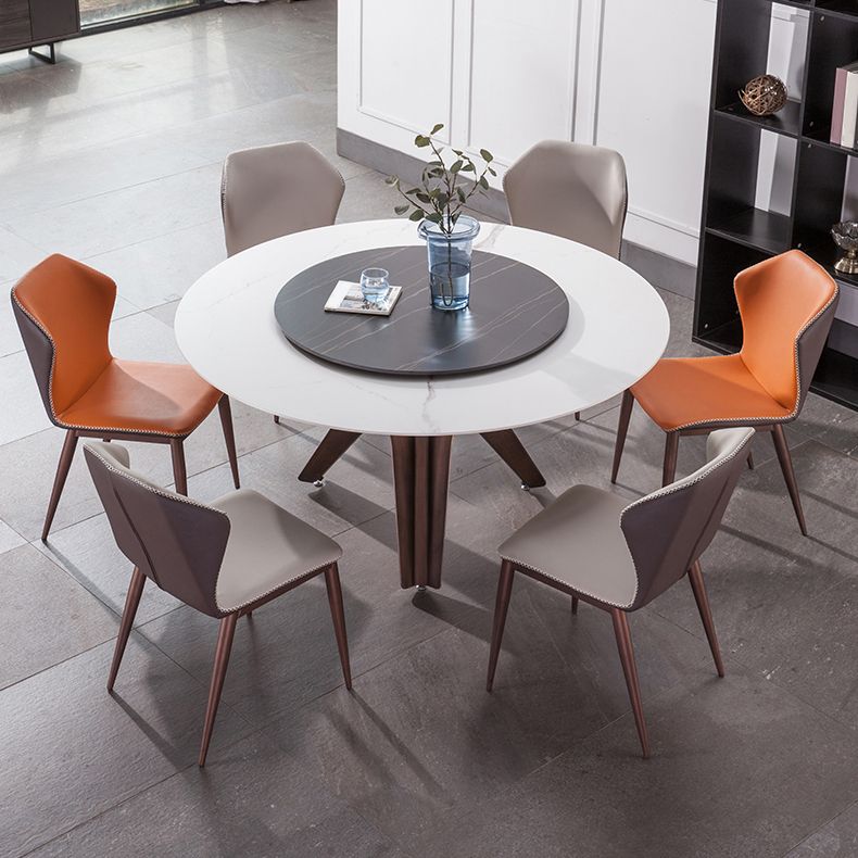 Stone Dining Table Simple Style Round Dining Site Table with Turntable Clearhalo ' dining_table' 'Dining Tables & Seating' 'Dining Tables' 'furn' 'furn_dining_table' 'Furniture' 'furniture_dining_table' 'Kitchen & Dining Furniture' 'kitchen&dining_furn' 'kitchen' 'kitchen_dining_table' 1200x1200_87646ce6-ea94-4069-b7fa-988dcd6ee11c