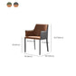Contemporary Parsons Upholstered Chair Faux Leather Dining Chair for Home Clearhalo 'Dining Chairs' 'Dining Tables & Seating' 'dining_chair' 'furn' 'furn_dining_chair' 'Furniture' 'Kitchen & Dining Furniture' 1200x1200_8764c911-cf3a-4e8e-93dd-4b30f79317b3