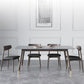 Modern Sintered Stone Top Kitchen Dining Table Rectangle Gray Dining Table with 4 Legs Base Clearhalo ' dining_table' 'Dining Tables & Seating' 'Dining Tables' 'furn' 'furn_dining_table' 'Furniture' 'furniture_dining_table' 'Kitchen & Dining Furniture' 'kitchen&dining_furn' 'kitchen' 'kitchen_dining_table' 1200x1200_87650947-d3f6-4238-8bdd-4f859c27d4d5