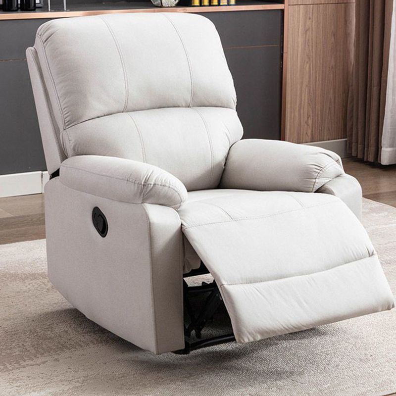 Manial-push terug standaard recliner faux lederen recliner stoel