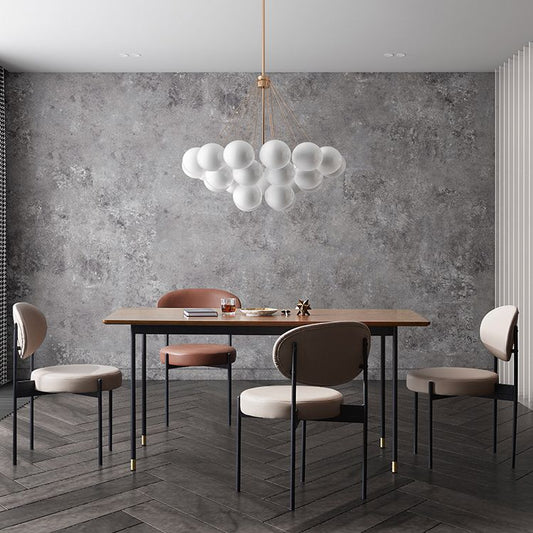 Contemporary Style Open Back Dining Side Chair Upholstered Armless Side Chairs (Set of 2) Clearhalo ' kitchen&dining_furn' 'Dining Chairs' 'Dining Tables & Seating' 'dining_chair' 'furn' 'furn_dining_chair' 'Furniture' 'furniture_dining_chair' 'Kitchen & Dining Furniture' 'kitchen' 1200x1200_876bdd08-fe46-4f38-afde-1f550d5e75e0