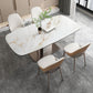 Luxury Sintered Stone Top Dining Table Rectangle Table with Metal Pedestal in Rose Gold Clearhalo ' dining_table' 'Dining Tables & Seating' 'Dining Tables' 'furn' 'furn_dining_table' 'Furniture' 'furniture_dining_table' 'Kitchen & Dining Furniture' 'kitchen&dining_furn' 'kitchen' 'kitchen_dining_table' 1200x1200_876d0c00-962e-48eb-a062-e946502c77fa