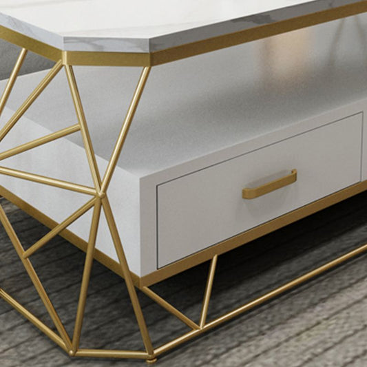 Frame contemporaneo con tavolino rettangolare singolo rettangolare