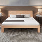 Scandinavian Solid Wood Bed Natural Bed With Custom Wood Legs