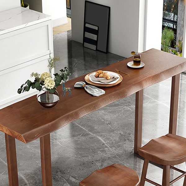 Taburete de bar moderno de madera maciza, taburete sin respaldo para restaurante