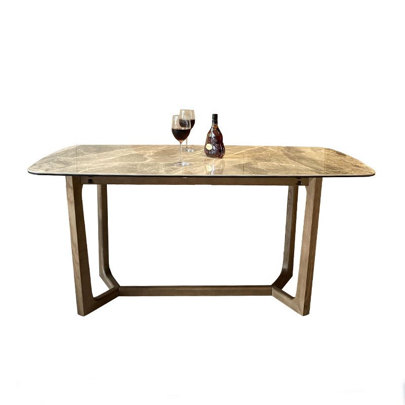 Gray Stone Top Dining Table Contemporary Dining Table with Sled Base Clearhalo ' dining_table' 'Dining Tables & Seating' 'Dining Tables' 'furn' 'furn_dining_table' 'Furniture' 'furniture_dining_table' 'Kitchen & Dining Furniture' 'kitchen&dining_furn' 'kitchen' 'kitchen_dining_table' 1200x1200_8770434d-3915-4c66-be2b-4b944edc1351