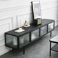 Metal Enclosed TV Storage Industrial Home TV Cabinet with Glass Doors Clearhalo 'furn' 'furn_tv_stands_entertainment_centers' 'Furniture' 'Living Room Furniture' 'TV Stands & Entertainment Centers' 'TV Stands & Media Storage Furniture' 'tv_stands_entertainment_centers' 1200x1200_87729f13-82a4-4fe7-8307-59240213635e