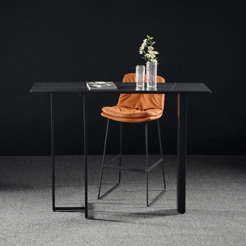 Industrial Rectangle Top Counter Table Marble Top 42-inch Height Table Clearhalo 'Bar Furniture' 'Bar Tables' 'bar_tables' 'furn' 'furn_bar_tables' 'Furniture' 'furniture_bar_tables' 'Kitchen & Dining Furniture' 'kitchen&dining_furn' 'kitchen' 1200x1200_87739832-1abd-4ab3-82e9-ed800341bcbf