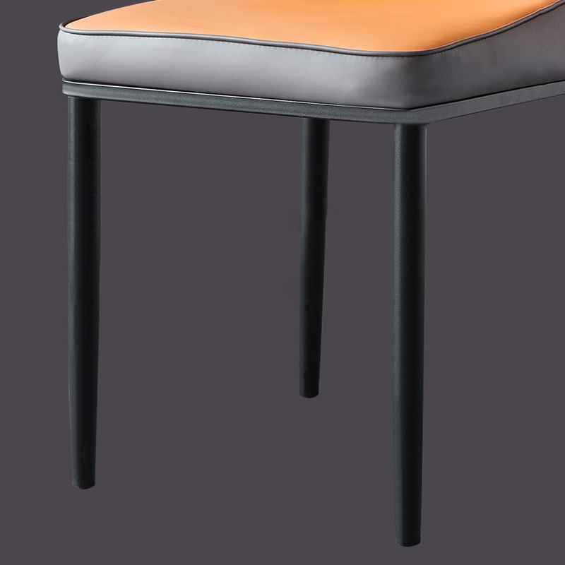 Contemporary Style Dining Chairs Metal Armless Side Parsons Chair for Kitchen Clearhalo ' kitchen&dining_furn' 'Dining Chairs' 'Dining Tables & Seating' 'dining_chair' 'furn' 'furn_dining_chair' 'Furniture' 'furniture_dining_chair' 'Kitchen & Dining Furniture' 'kitchen' 1200x1200_8773ede6-ab79-494a-8fa6-635d8b76ac3d