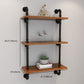 Brown Bookshelf Industrial Style Wall Mounted Bookcase for Home Office Clearhalo 'Bookcases' 'furn' 'furn_bookcases' 'Furniture' 'furniture_bookcases' 'Office Furniture' 1200x1200_8774f181-5214-4e6e-9702-2b397db1b180