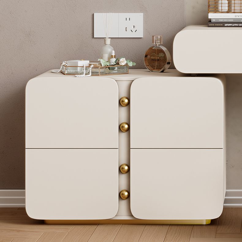 13.77 "Large Vanity Vanity White Makeup Vanity Desk Table avec 2/6 tiroirs