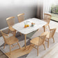 Stone Dining Room Collection Contemporary Rectangle Dining Table for Kitchen Home Clearhalo ' dining_table' 'Dining Tables & Seating' 'Dining Tables' 'furn' 'furn_dining_table' 'Furniture' 'furniture_dining_table' 'Kitchen & Dining Furniture' 'kitchen&dining_furn' 'kitchen' 'kitchen_dining_table' 1200x1200_8777792c-2c93-4b59-99cb-5adbd7e8ffdd