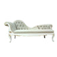 Glam Chaise Lounge Couch Leather Chaise Lounge Chair with Legs
