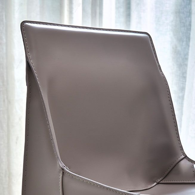 Leather Contemporary Dining Chair Restaurant Solid Back Chair with Arm Clearhalo ' kitchen&dining_furn' 'Dining Chairs' 'Dining Tables & Seating' 'dining_chair' 'furn' 'furn_dining_chair' 'Furniture' 'furniture_dining_chair' 'Kitchen & Dining Furniture' 'kitchen' 1200x1200_877a6466-e3a4-448b-bf6c-9d24521562c0