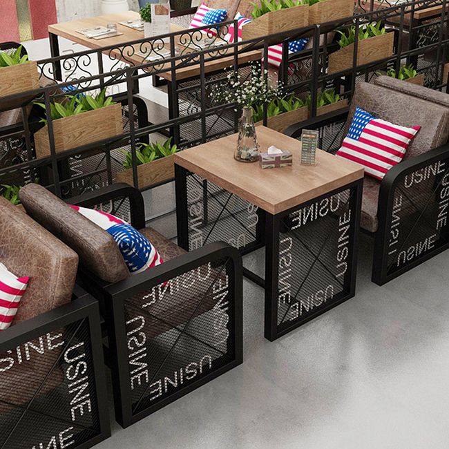 Industrial Dining Table Pine Solid Wood Table with Trestle Base for Home Kitchen Dinner Clearhalo ' dining_table' 'Dining Tables & Seating' 'Dining Tables' 'furn' 'furn_dining_table' 'Furniture' 'furniture_dining_table' 'Kitchen & Dining Furniture' 'kitchen&dining_furn' 'kitchen' 'kitchen_dining_table' 1200x1200_877b5f4c-8e1c-4454-aea7-1e500d29dce6