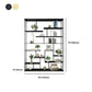 Geometric Metal Shelf Bookcase Glam Vertical Open Book Shelf Clearhalo 'Bookcases' 'furn' 'furn_bookcases' 'Furniture' 'Office Furniture' 1200x1200_877c9bd5-36a8-4277-ab78-e2aec332ebf4