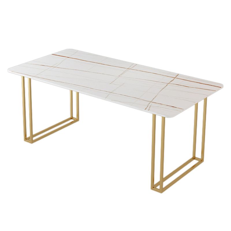 Sintered Stone Dining Table Traditional Luxury Dining Table with Gold Frame Clearhalo ' dining_table' 'Dining Tables & Seating' 'Dining Tables' 'furn' 'furn_dining_table' 'Furniture' 'furniture_dining_table' 'Kitchen & Dining Furniture' 'kitchen&dining_furn' 'kitchen' 'kitchen_dining_table' 1200x1200_877edcd7-7127-41d5-a469-c2238f59bd32