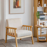 Contemporary Square Arm Sofa 31.49" High Linen Sofa with Tight Back