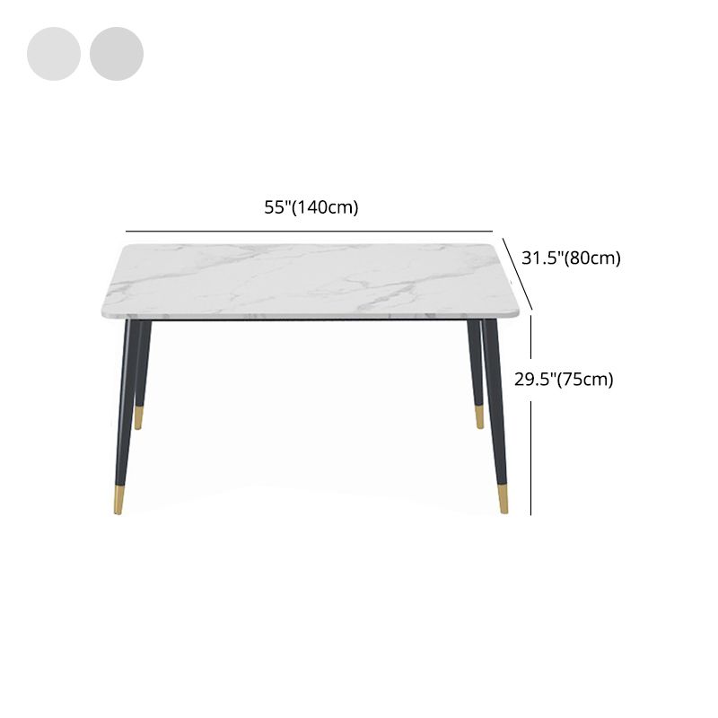 1/4/5 Pieces White Stone Dining Set Modern Solid Back Chair Rectangle Dining Furniture Clearhalo 'Dining Room Sets' 'Dining Tables & Seating' 'dining_room_set' 'furn' 'furn_dining_room_set' 'Furniture' 'furniture_dining_room_set' 'Kitchen & Dining Furniture' 'kitchen&dining_furn' 'kitchen' 1200x1200_877fbfb5-bb53-4be6-8ff1-ffbe68371d31