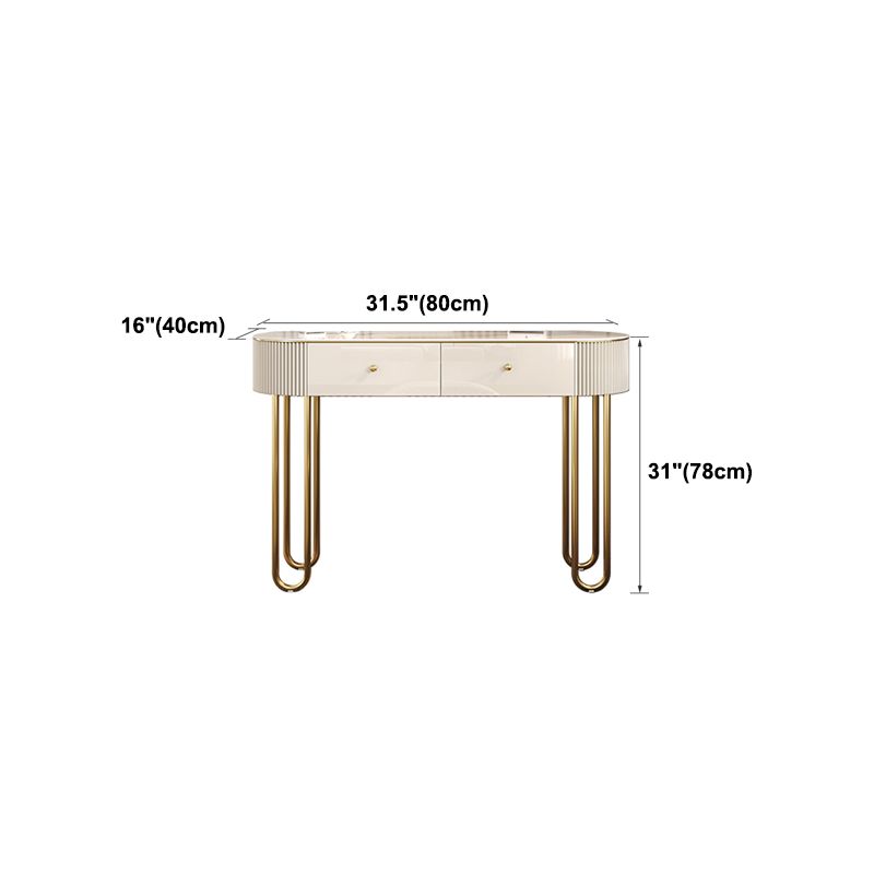 Beige ijdelheid, slaapkamer make-up ijdelheid met massieve houten laden