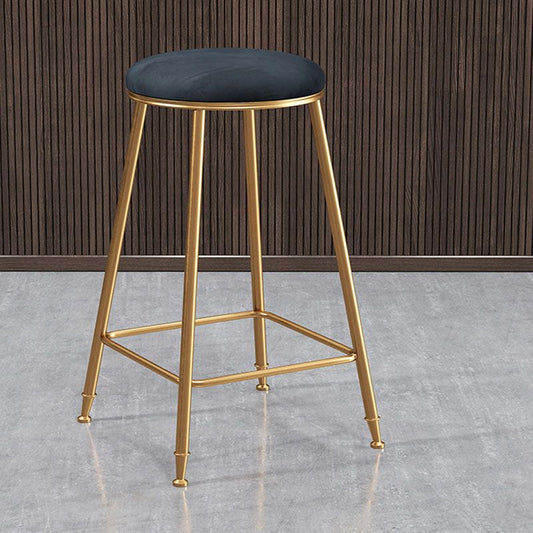 Nordic Design Stackable Backless Barstools for Home Upholstered Bar Stools with Metal Legs Clearhalo 'Bar Furniture' 'Bar Stools' 'bar_stools' 'furn' 'furn_bar_stools' 'Furniture' 'furniture_bar_stools' 'Kitchen & Dining Furniture' 1200x1200_8782ddc4-bc2d-4e63-8351-295f7fd534df