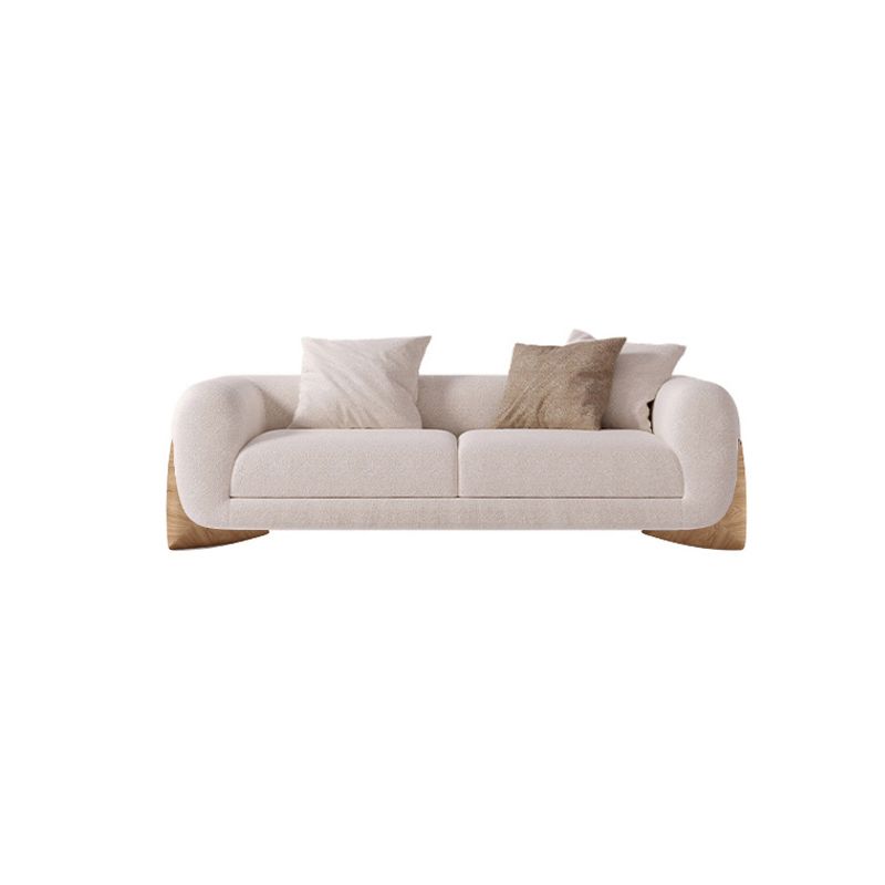 Sala de estar de estilo moderno loveseat de brazo de esmoquin apretado asiento trasero