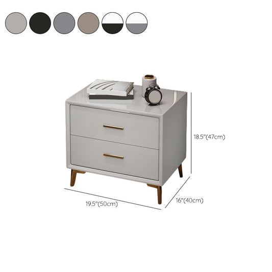 Glamakzent Tisch Nachttisch Schubladen Aufbewahrungsbett Nachttisch mit Beinen