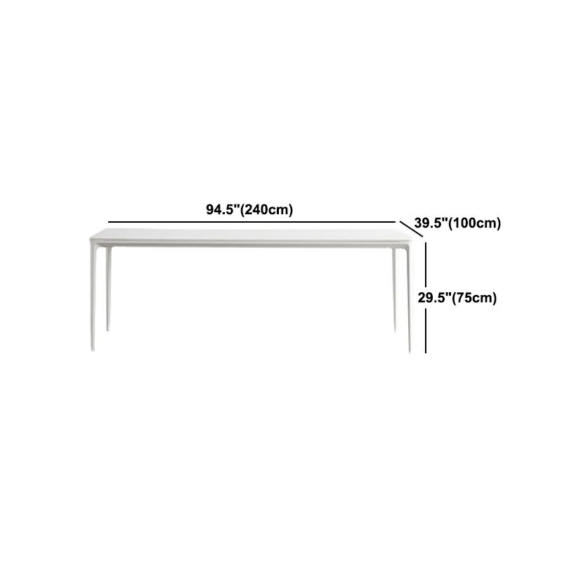 Modern White Dining Table Set 1/2/5/6/7 Pieces Rectangle Dinette Set with Sintered Stone Clearhalo 'Dining Room Sets' 'Dining Tables & Seating' 'dining_room_set' 'furn' 'furn_dining_room_set' 'Furniture' 'Kitchen & Dining Furniture' 1200x1200_87875d8b-41d8-46e8-a66b-4b940668affe