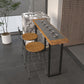 Solid Wood Rectangle Bistro Table with Metal Frame for Living Room Clearhalo 'Bar Furniture' 'Bar Tables' 'bar_tables' 'furn' 'furn_bar_tables' 'Furniture' 'Kitchen & Dining Furniture' 1200x1200_8789ef68-f049-46d2-8e73-477ed86e357b