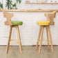 Modern Armless Backrest Counter Stool Wood Milk Tea Shop Bar Stool with Pedal and Cushion Clearhalo 'Bar Furniture' 'Bar Stools' 'bar_stools' 'furn' 'furn_bar_stools' 'furniture_bar_stools' 'Kitchen & Dining Furniture' 'kitchen&dining_furn' 'kitchen' 'kitchen_furn' Furniture' 1200x1200_8789f219-38bc-49c6-beb1-50d98ba07ccb