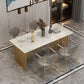 Rectangle Dining Table Traditional Luxury Dining Table with Iron Base Clearhalo 'Dining Tables & Seating' 'Dining Tables' 'dining_table' 'furn' 'furn_dining_table' 'Furniture' 'furniture_dining_table' 'Kitchen & Dining Furniture' 'kitchen' 'kitchen_dining_table' 1200x1200_878b6a92-6ed2-47ce-b3f1-2616a1e96e04