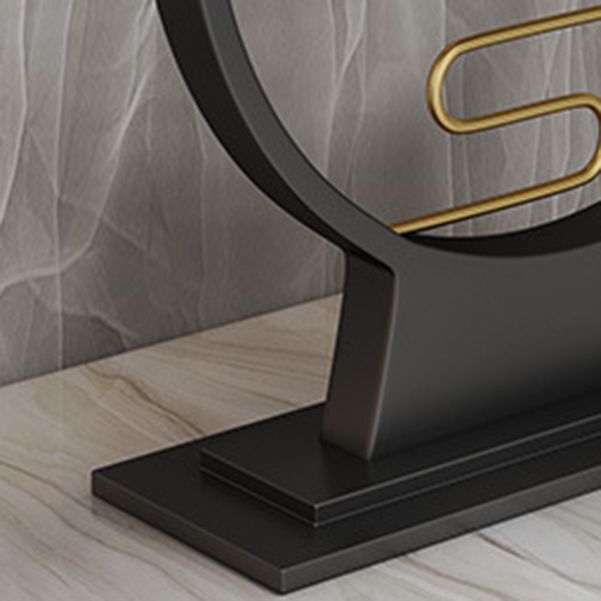 Tavolo da console in pietra glam 12 "W tavolo di accento resistente alla macchia mezzano per la sala