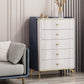 15.6" Width Classic Glam Storage Chest Stone Storage Chest Dresser