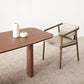 Medieval Modern Pine Wood Table Rectangular Wood Table with Double Pedestal