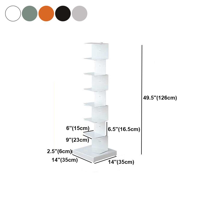Scandinavian Vertical Corner Bookshelf Stainless Steel Material Bookshelf for Office Clearhalo 'Bookcases' 'Furniture' 'furniture_bookcases' 'Office Furniture' 1200x1200_878e6c29-e888-4733-a3d6-9cfa44478547