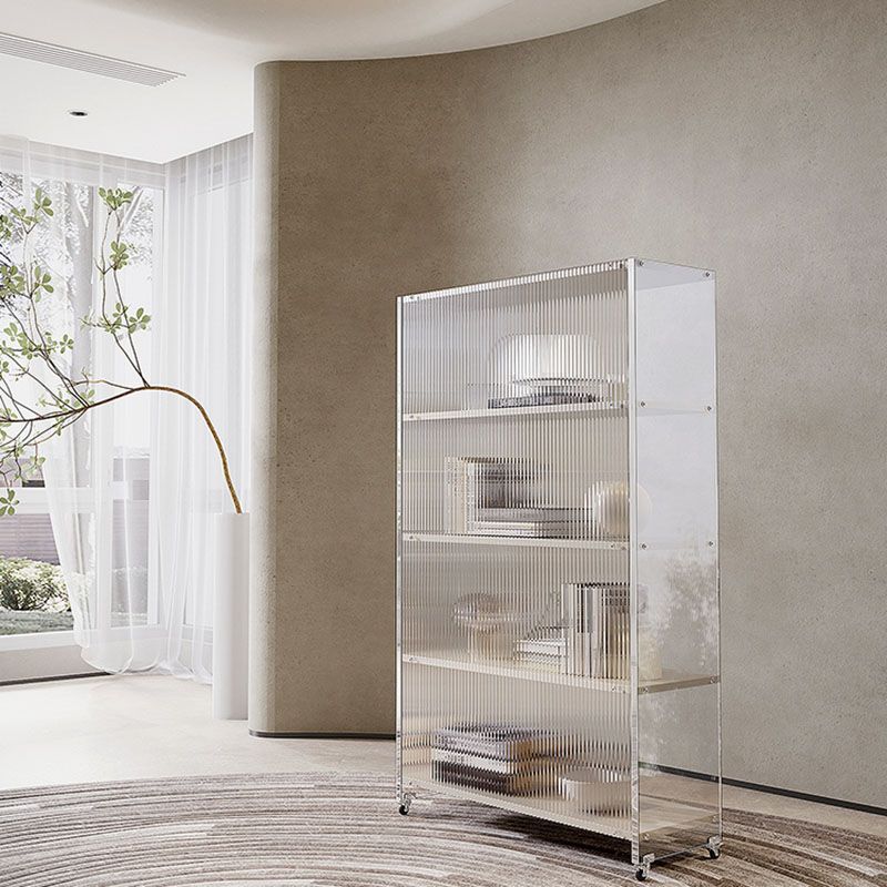 Closed Back Vertical Bookshelf Modern Style Acrylic Bookcase for Office Clearhalo 'Bookcases' 'furn' 'furn_bookcases' 'Furniture' 'Office Furniture' 1200x1200_878f8e85-d318-4d86-8092-80e42606f9c9