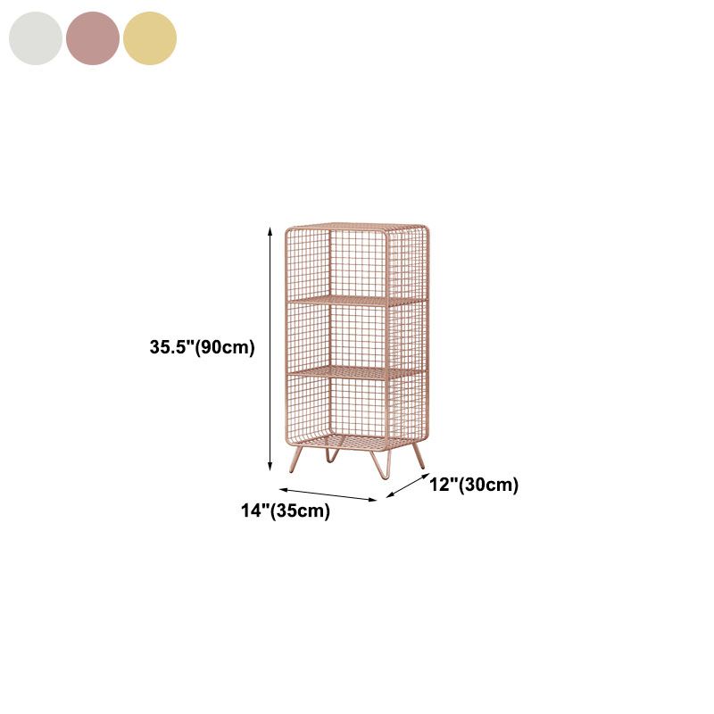 12 "D metalen frame boekenplank moderne gesloten opslag boekenkast voor slaapkamer