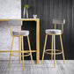 Scandinavian Round Low Back Barstools Upholstered Bar Stools Clearhalo 'Bar Furniture' 'Bar Stools' 'bar_stools' 'furn' 'furn_bar_stools' 'Furniture' 'furniture_bar_stools' 'Kitchen & Dining Furniture' 1200x1200_8792d355-975a-4906-b61b-24b402c3a173