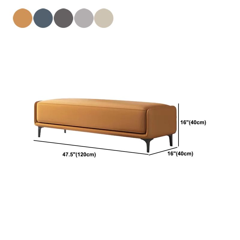47.2"L Upholstered Seating Bench Cushioned Entryway and Bedroom Bench with Legs Clearhalo 'Benches' 'Chairs & Seating' 'furn' 'furn_benches' 'Furniture' 'Living Room Furniture' 1200x1200_8794c41c-8635-4102-8b49-ad0ecfd1b26a