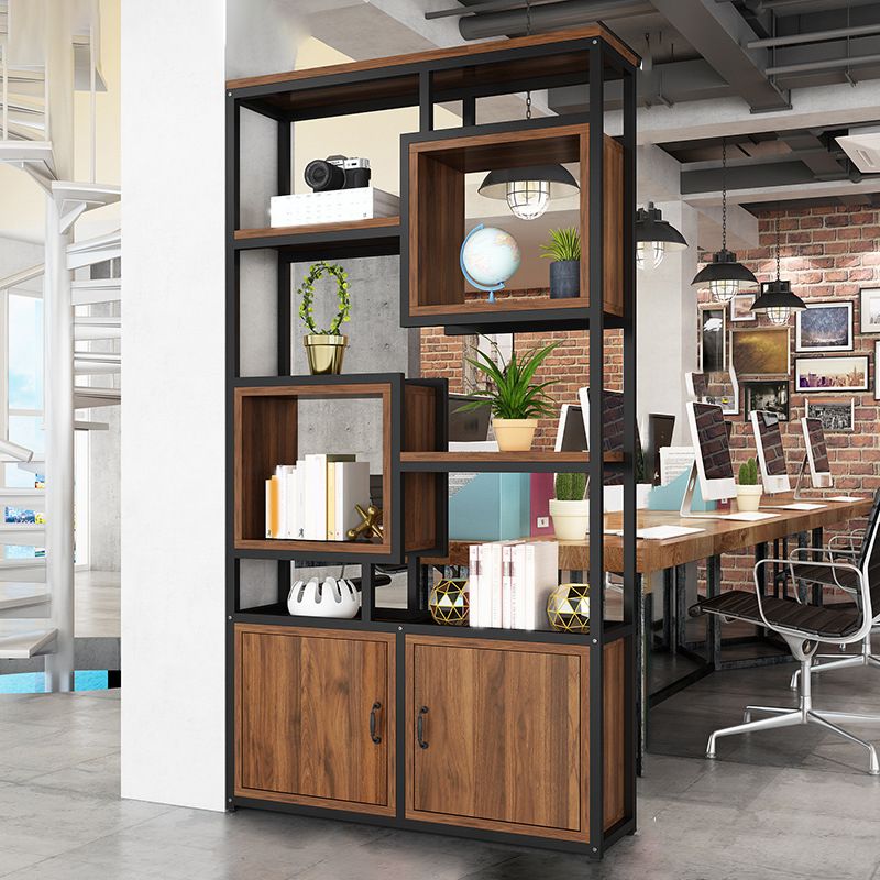 Metaal en houten open plank boekenkast etagere boekenplank voor studieruimte