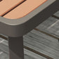 Modern 1/3/5 Pieces Dining Set Rectangle Wood Dining Table for Courtyard
