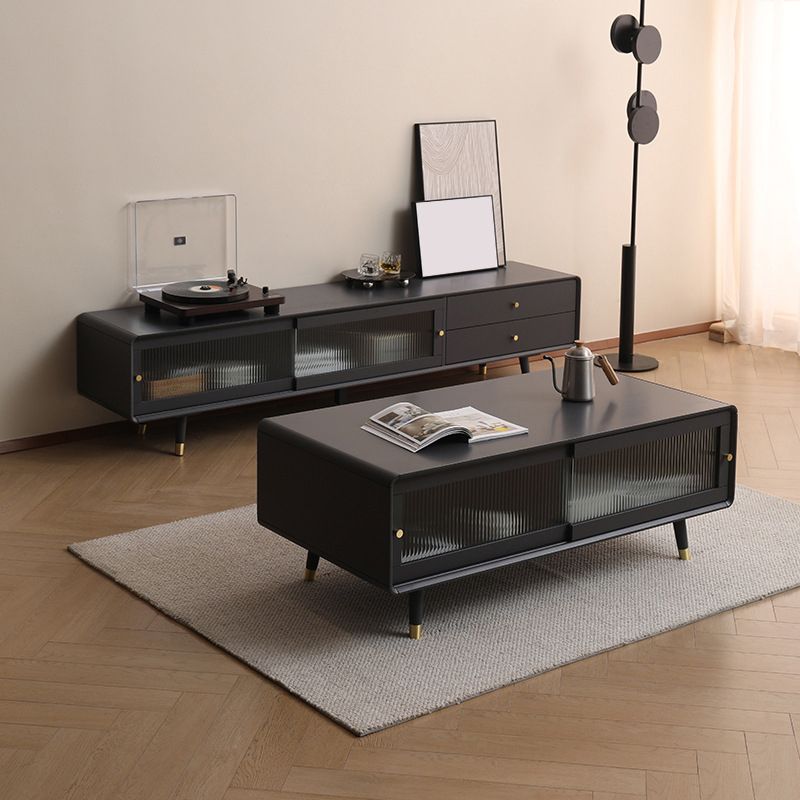 Solid Wood Rectangle Cocktail Table Modern No Distressing Single Coffee Table Clearhalo 'Coffee & Accent Tables' 'Coffee Tables' 'coffee_tables' 'furn' 'furn_coffee_tables' 'Furniture' 'Living Room Furniture' 1200x1200_87970da7-7e46-4430-97e9-69e8376e1162