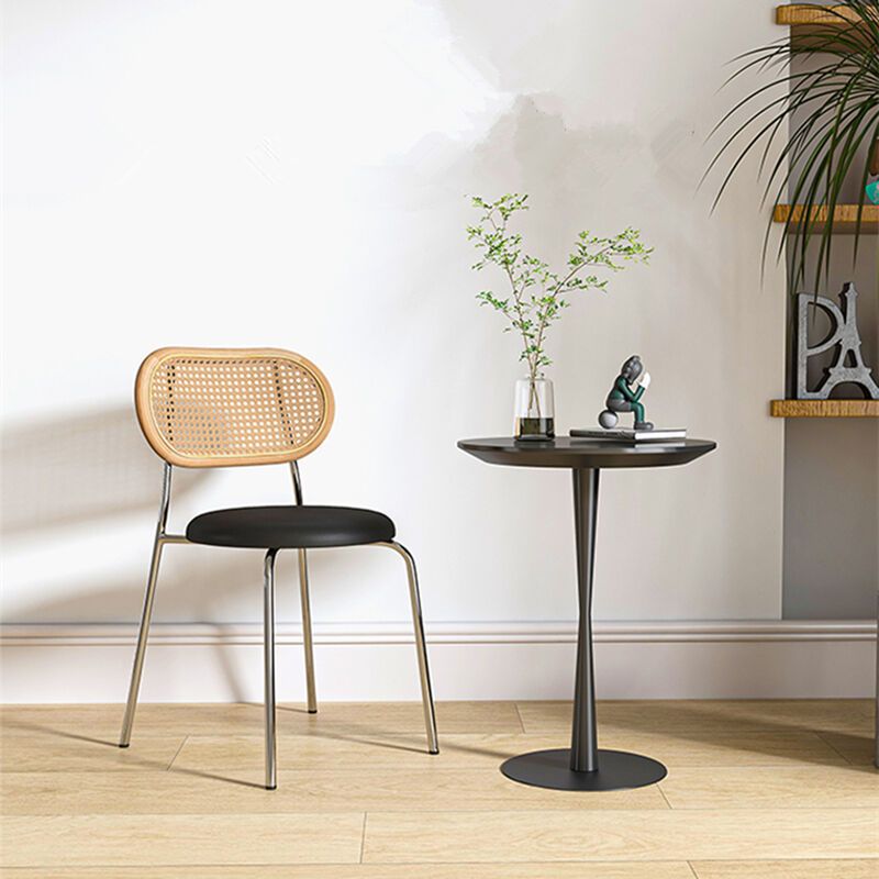 Contemporary Style Metal Chairs Set Open Back Side Dining Room Kitchen Chair Clearhalo ' kitchen&dining_furn' 'Dining Chairs' 'Dining Tables & Seating' 'dining_chair' 'furn' 'furn_dining_chair' 'Furniture' 'furniture_dining_chair' 'Kitchen & Dining Furniture' 'kitchen' 1200x1200_8797ad01-108f-4168-81ff-b6f5fb8ff315