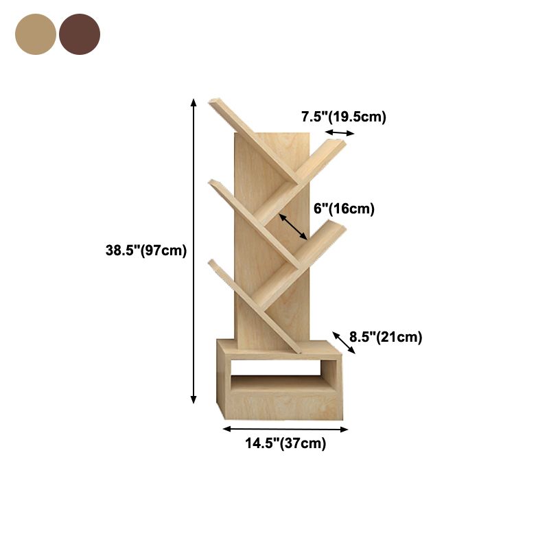 Contemporary Style Geometric Bookcase Vertical Closed Back Book Shelf Clearhalo 'Bookcases' 'furn' 'furn_bookcases' 'Furniture' 'furniture_bookcases' 'Office Furniture' 1200x1200_87986e8d-fe36-4d9e-9fb4-b7235994863c