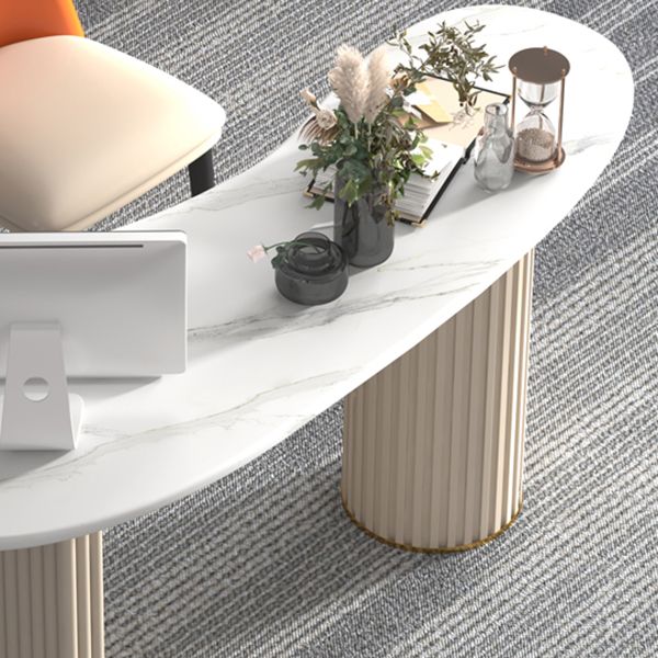 Home Office Study Table Free Form Simplicity Fixed Writing Desk Clearhalo 'furn' 'furn_office_desk' 'Furniture' 'Office Desks' 'Office Furniture' 'office_desk' 1200x1200_8798d076-81cf-46b2-beab-19097368d3af