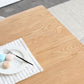 Natuurlijke moderne rechthoekige eiken tafelbladtafel met 4 poten