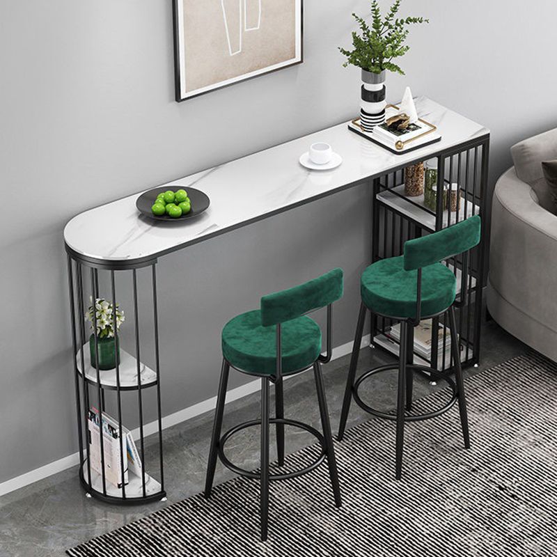 Modern Bistro Bar Table Storage Sintered Stone Bar Table for Living Room Clearhalo 'Bar Furniture' 'Bar Tables' 'bar_tables' 'furn' 'furn_bar_tables' 'Furniture' 'Kitchen & Dining Furniture' 1200x1200_879c7fa1-2400-4d6d-a405-a8dd22c0c58a
