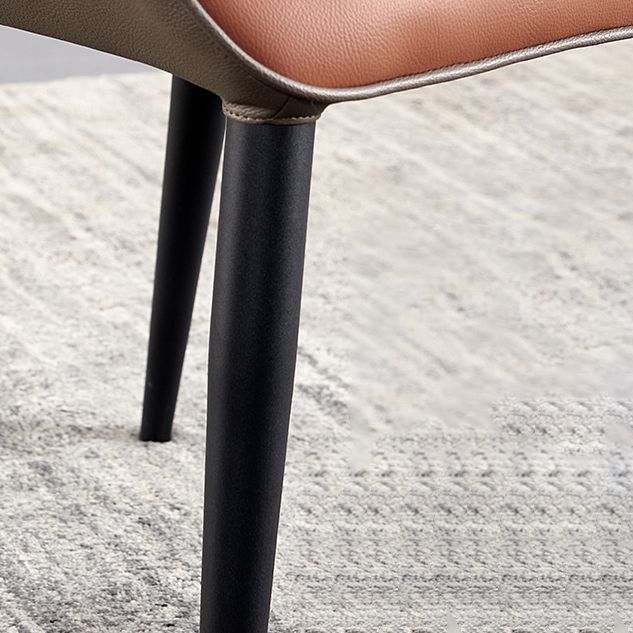 Minimalist Style Upholstered Armless Dining Chairs Wingback Parsons Single Chair(Set of 1) Clearhalo ' kitchen&dining_furn' 'Dining Chairs' 'Dining Tables & Seating' 'dining_chair' 'furn' 'furn_dining_chair' 'Furniture' 'furniture_dining_chair' 'Kitchen & Dining Furniture' 'kitchen' 1200x1200_879cabed-3dab-414d-8ca9-06b7ecc17088