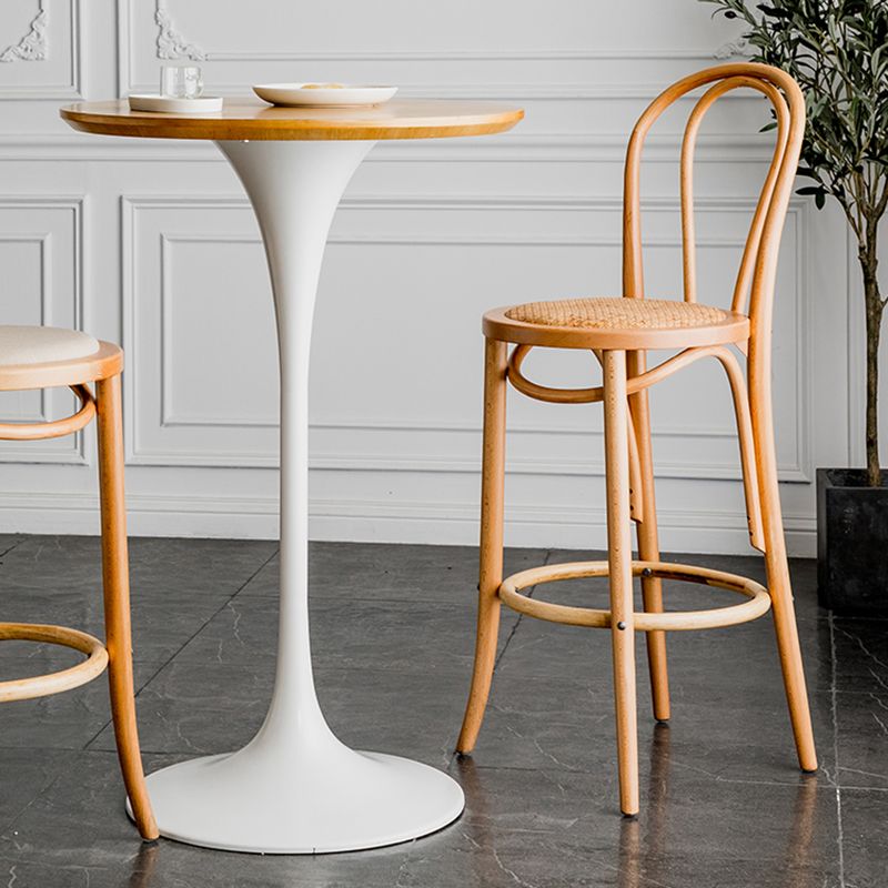 Pedestal Bar Wine Table Industrial Metal Round Pub Height Dining Table for Coffee Shop Clearhalo 'Bar Furniture' 'Bar Tables' 'bar_tables' 'furn' 'furn_bar_tables' 'Furniture' 'furniture_bar_tables' 'Kitchen & Dining Furniture' 1200x1200_879d43d1-1b58-485e-8cee-68e9246eecb0